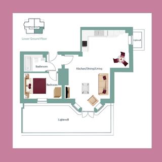 floor plan of the townhouse